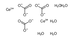 Carbonicacid, cerium(3+) salt (3:1), pentahydrate (9CI) Structure