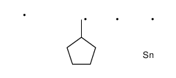 cyclopentylmethyl(trimethyl)stannane结构式