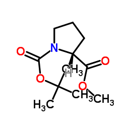 BOC-D-脯氨酸甲酯结构式