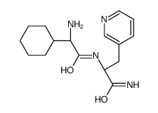 (2S)-2-[[(2S)-2-amino-2-cyclohexylacetyl]amino]-3-pyridin-3-ylpropanamide结构式