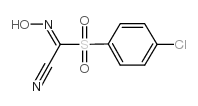 2-[(4-氯苯基)磺酰基]-2-羟基亚氨基乙腈结构式