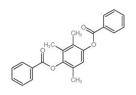 1,4-Benzenediol,2,3,5-trimethyl-, 1,4-dibenzoate结构式