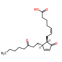 13,14-二氢-15-酮前列腺素A2结构式