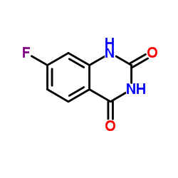 7-氟喹唑啉-2,4(1H,3H)-二酮结构式