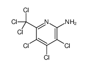 3,4,5-trichloro-6-(trichloromethyl)pyridin-2-amine Structure