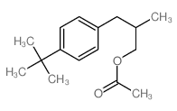 Benzenepropanol,4-(1,1-dimethylethyl)-b-methyl-, 1-acetate Structure