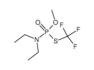 (Diethylamido)methyl-S-(trifluormethyl)thiophosphat结构式