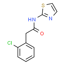 2-(2-Chlorophenyl)-N-(thiazol-2-yl)acetamide Structure