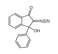 2-diazo-3-hydroxy-3-phenyl-1-indanone结构式