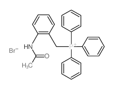 (2-acetamidophenyl)methyl-triphenyl-phosphanium结构式