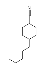 4-pentylcyclohexane-1-carbonitrile结构式