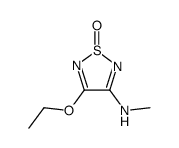 3-ethoxy-4-(methylamino)-1,2,5-thiadiazole 1-oxide结构式