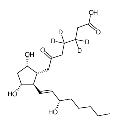 6-keto Prostaglandin F1α-d4 (6-keto PGF1α-d4) structure
