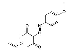 1-ethenoxy-3-[(4-methoxyphenyl)diazenyl]pentane-2,4-dione结构式