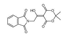 2-(2-(2,2-dimethyl-4,6-dioxo-1,3-dioxan-5-ylidene)-2-hydroxyethyl)isoindoline-1,3-dione结构式