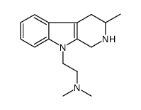 9H-Pyrido(3,4-b)indole, 1,2,3,4-tetrahydro-9-(2-(dimethylamino)ethyl)- 3-methyl- structure