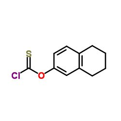 o-5,6,7,8-Tetrahydro-2-naphtylthiochloroformate Structure