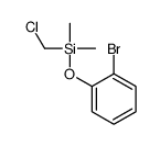 (2-bromophenoxy)-(chloromethyl)-dimethylsilane Structure