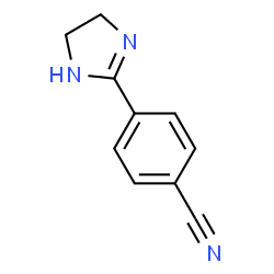 Benzonitrile,4-(4,5-dihydro-1H-imidazol-2-yl)- Structure