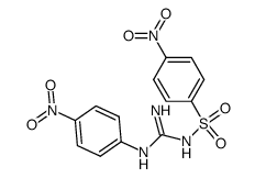 N-(4-nitro-benzenesulfonyl)-N'-(4-nitro-phenyl)-guanidine结构式