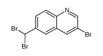 3-bromo-6-dibromomethyl-quinoline Structure