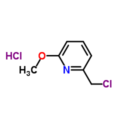 2-(氯甲基)-6-甲氧基吡啶盐酸盐结构式