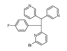 2-bromo-6-[(1S)-1-(4-fluorophenyl)-2,2-bis(3-pyridyl)ethyl]pyridi ne Structure