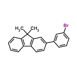 2-(3-溴苯基)-9,9-二甲基芴结构式