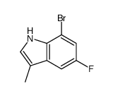 7-溴-5-氟-3-甲基-1H-吲哚结构式