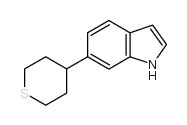 6-(四氢-硫代吡喃-4-基)-1H-吲哚结构式