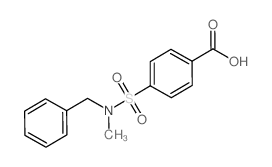 4-{[苄基(甲基)氨基]磺酰基}苯甲酸结构式