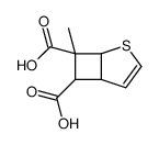 6-methyl-4-thiabicyclo[3.2.0]hept-2-ene-6,7-dicarboxylic acid结构式