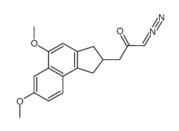 1-Diazo-3-(5,7-dimethoxy-2,3-dihydro-1H-cyclopenta[a]naphthalen-2-yl)-propan-2-one Structure