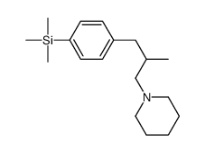 trimethyl-[4-(2-methyl-3-piperidin-1-ylpropyl)phenyl]silane结构式