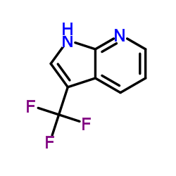 3-(三氟甲基)-1H-吡咯并[2,3-b]吡啶结构式