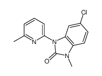 5-chloro-1-methyl-3-(6-methylpyridin-2-yl)benzimidazol-2-one Structure