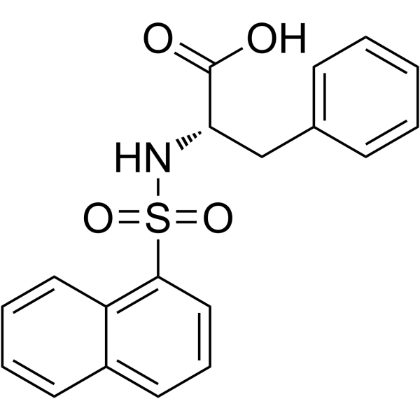 N-(1-Naphthalenesulfonyl)-L-phenylalanine Structure