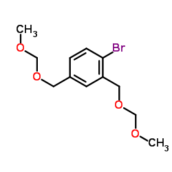 1-Bromo-2,4-bis[(methoxymethoxy)methyl]benzene结构式