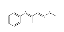 Propanal, 2-(phenylimino)-, 2,2-dimethylhydrazone Structure