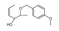 (2S,3R)-2-[(4-methoxyphenyl)methoxy]hex-4-en-3-ol结构式
