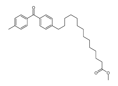 methyl 14-[4-(4-methylbenzoyl)phenyl]tetradecanoate Structure