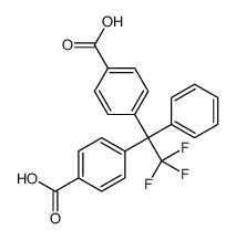 4-[1-(4-carboxyphenyl)-2,2,2-trifluoro-1-phenylethyl]benzoic acid结构式