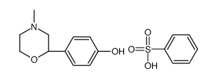 benzenesulfonic acid,4-[(2S)-4-methylmorpholin-2-yl]phenol Structure