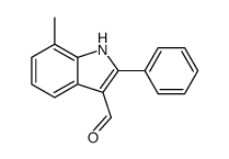 7-Methyl-2-phenyl-1H-indole-3-carbaldehyde Structure