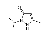 5-methyl-2-propan-2-yl-1H-pyrazol-3-one结构式