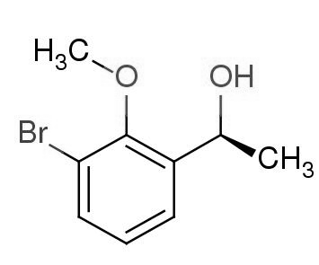 (S)-1-(3-溴-2-甲氧基苯基)乙-1-醇结构式