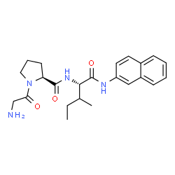 glycyl-prolyl-leucyl-2-naphthylamide structure