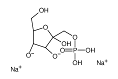 β-d-Fructofuranose, 1-(dihydrogen phosphate), disodium salt Structure