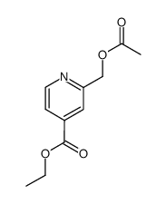 2-acetoxymethyl-isonicotinic acid ethyl ester结构式
