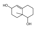 8a-methyl-2,3,4,6,7,8-hexahydro-1H-naphthalene-1,6-diol结构式